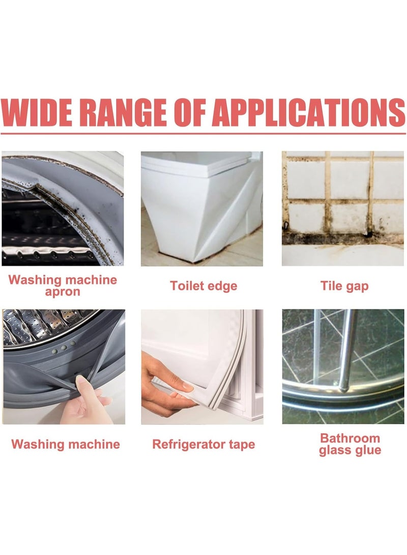 مزيل العفن جل 120 جرام – زجاجة قابلة للضغط لتطبيق سهل، مزيل فعال للعفن والبقع في المطابخ والحمامات والأحواض والشرفات وإطارات النوافذ، جل سميك لا يتدفق على الأسطح العمودية والمائلة، تركيبة يابانية عالية الجودة، آمن وسهل الاستخدام، فعال على البلاط والجص والأثاث والزوايا الصعبة - Image 5